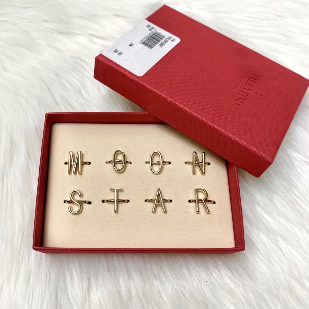 Valentino Garavani Ring Set Gold Tone